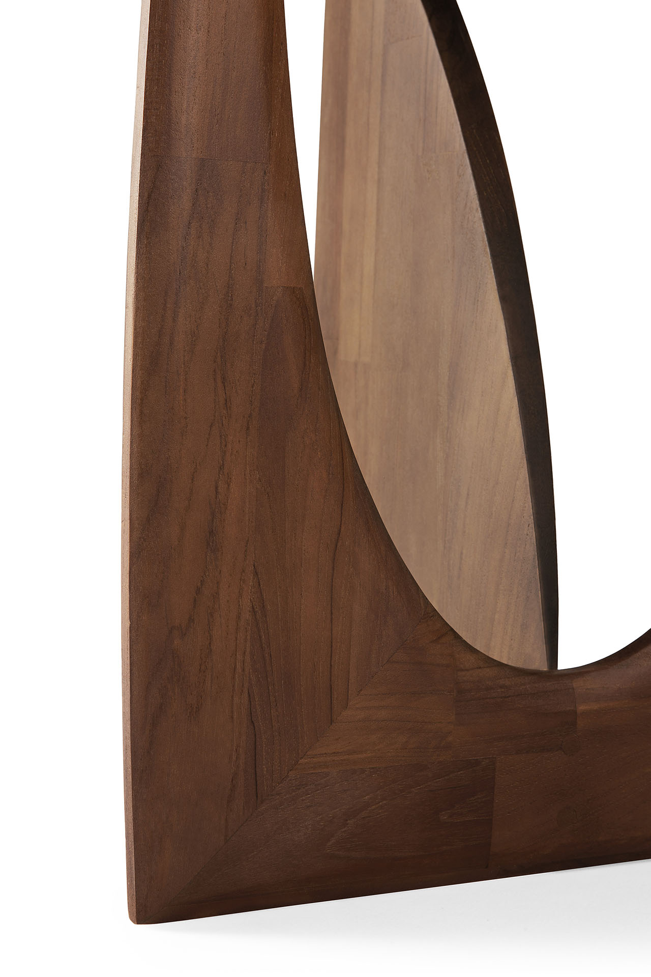 Geometric bijzettafel - teak