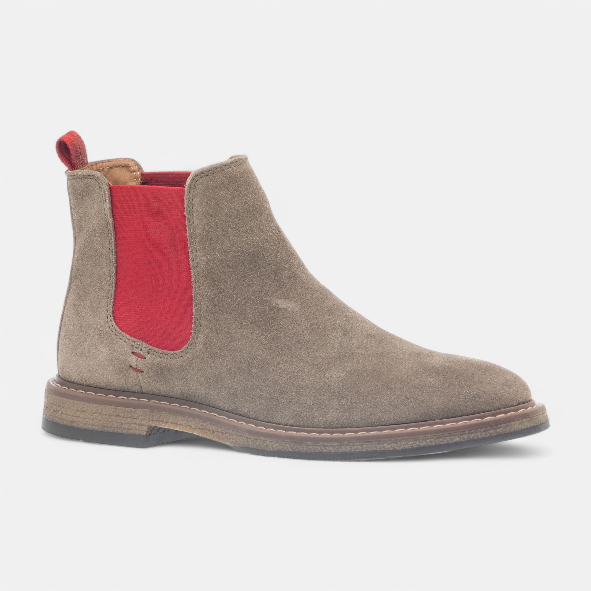 Boots chelsea Homme en cuir beige