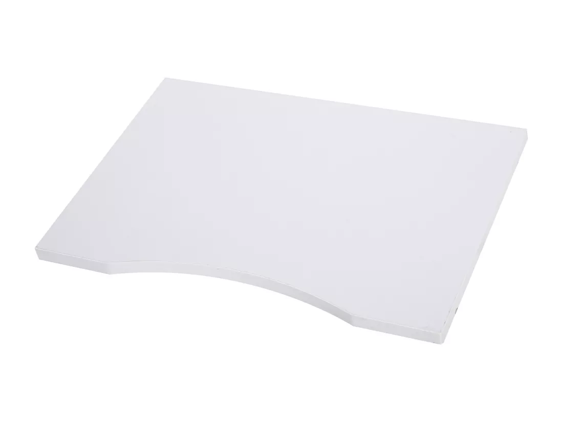 Organiseur bureau bois blanc avec 4 couches fournitures support d'imprimante dim. 35,5L x 25l x 28,6H cm