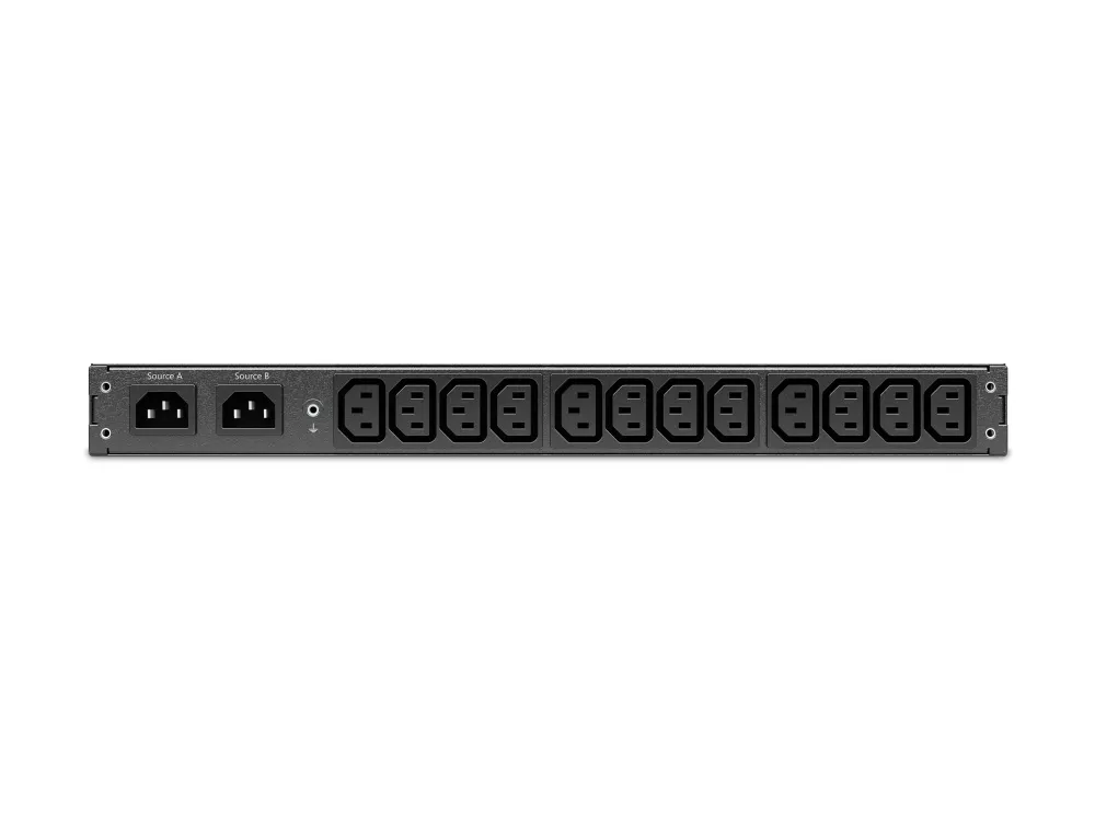 APC NetShelter - Automatisk transferkontakt (rackversion) - AC 207-253 V - 2000 VA - 1-faset - Ethernet 10/100/1000, USB - output-stikforbindelser: 12 - 1U - sort