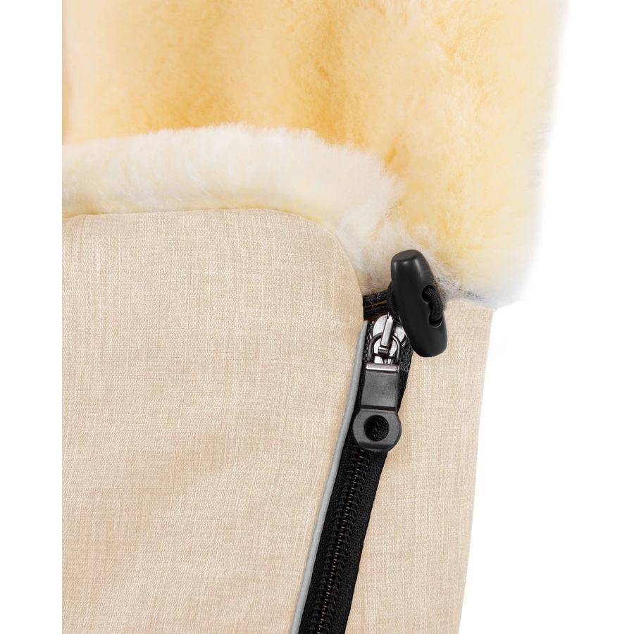 Werner Christ Baby Lammfellfußsack FLIMS cloud beige