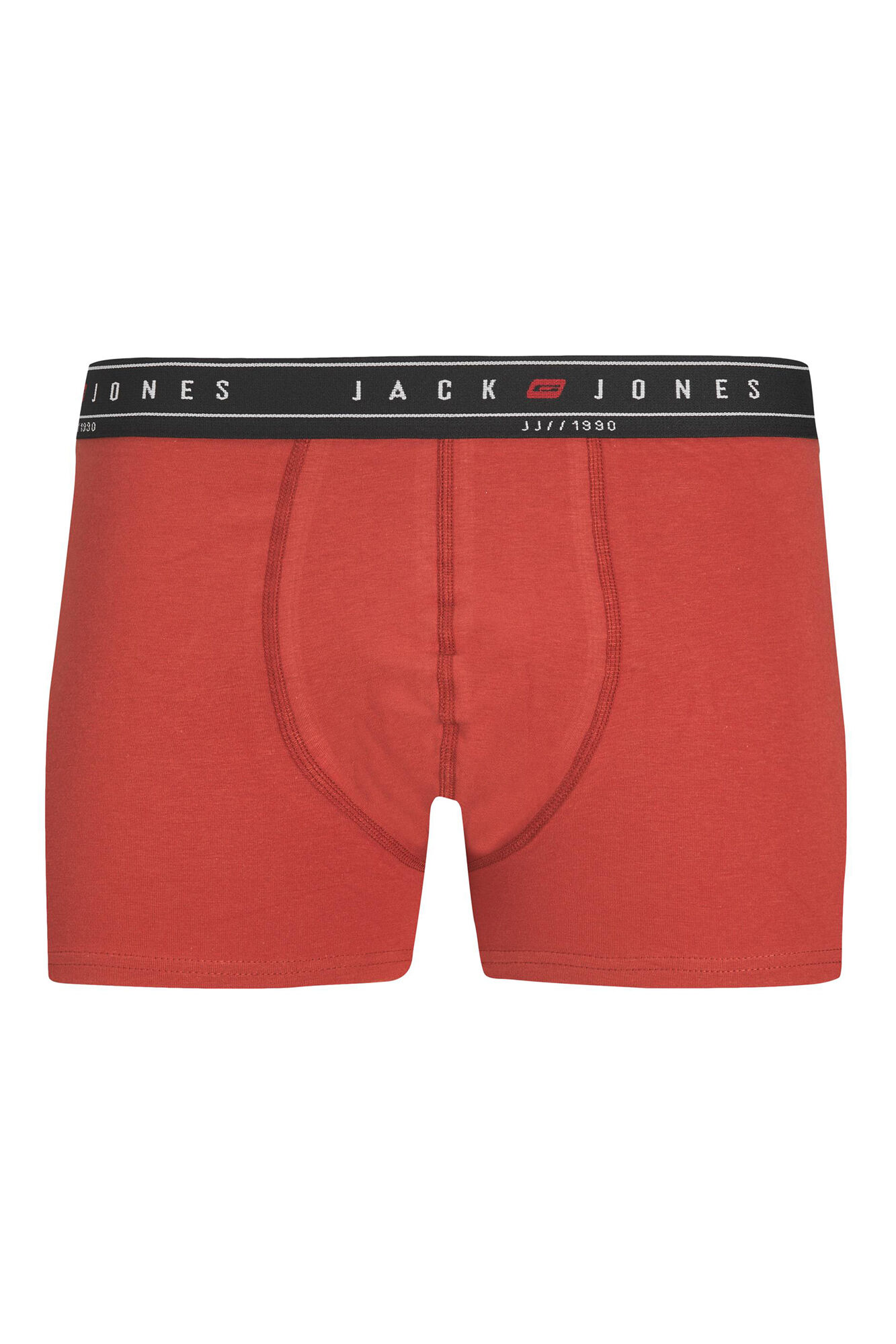 Conjunto de 3 cuecas boxer de algodão combinando.
