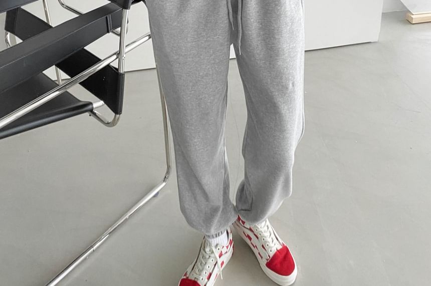 SeoulPop - Effen joggingbroek met trekkoordtaille