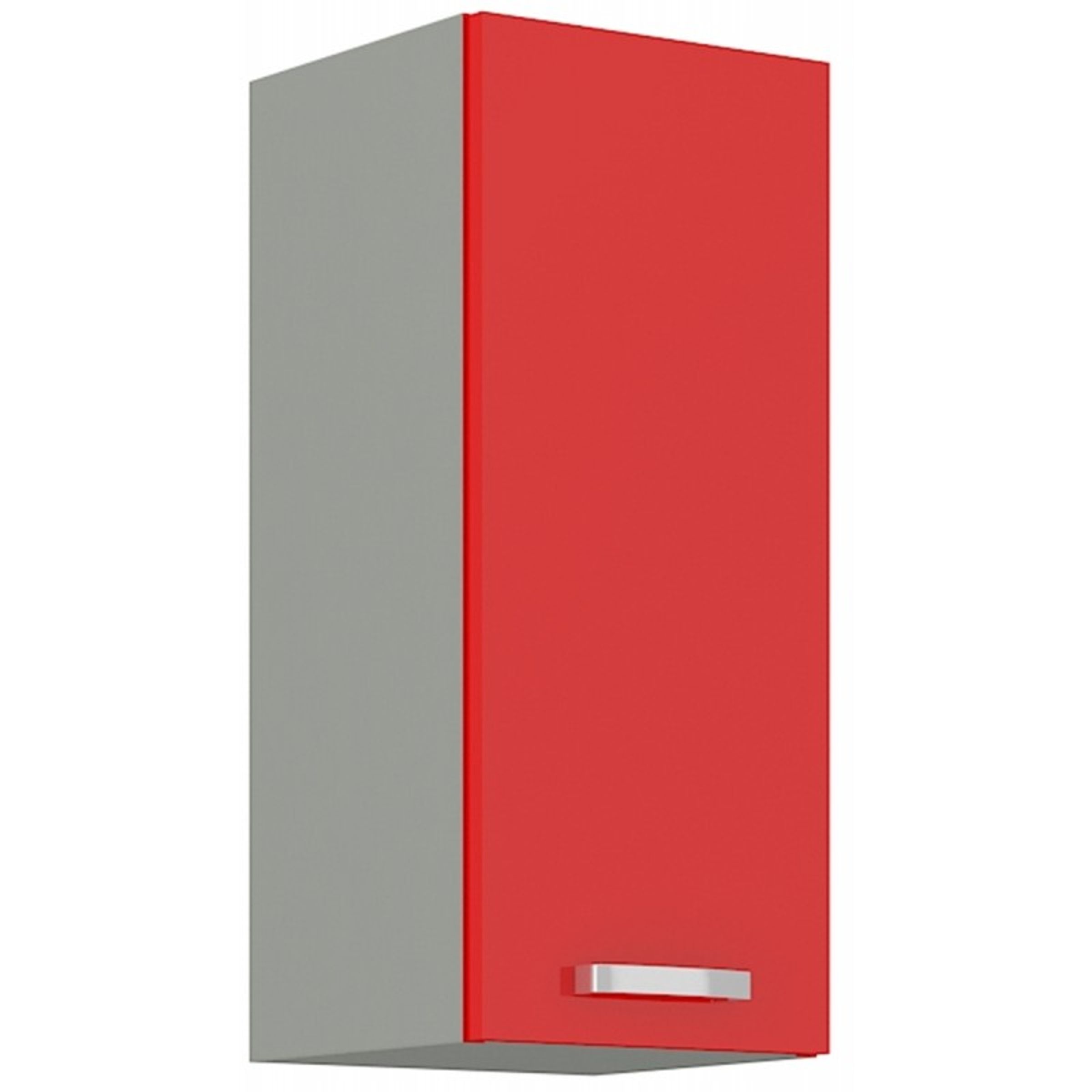Küchen Hängeschrank 30 Glanz Rot Grau Küchenzeile Küchenblock Küche Rose Bianca