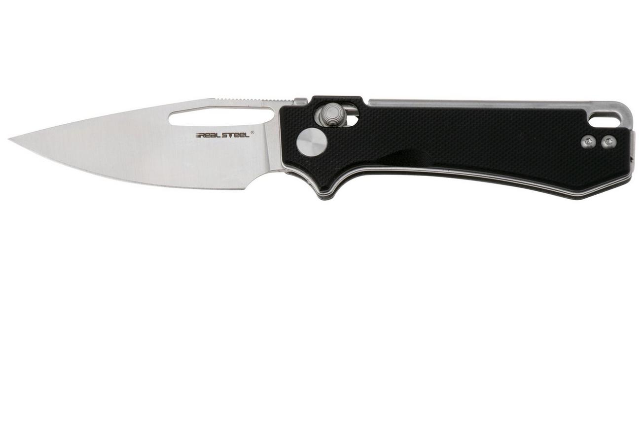 Real Steel Vis 8051BS Satin 12C27, Black G10, zakmes, Jakub Wieczorkiewicz design