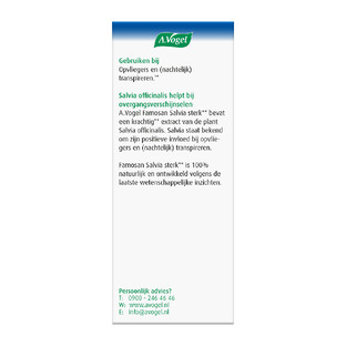 A.Vogel Famosan Salvia Overgang Sterk** Tabletten 25ST