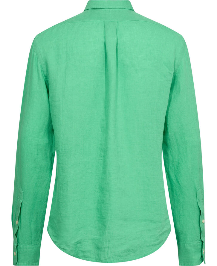 Polo Ralph Lauren Slim Fit Linen Shirt Classic kelly