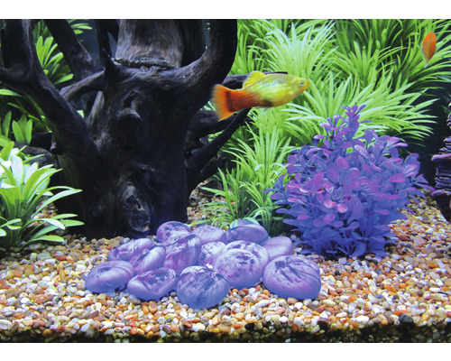 Aquarium decoratie glasnuggets 0,75 kg donkerblauw