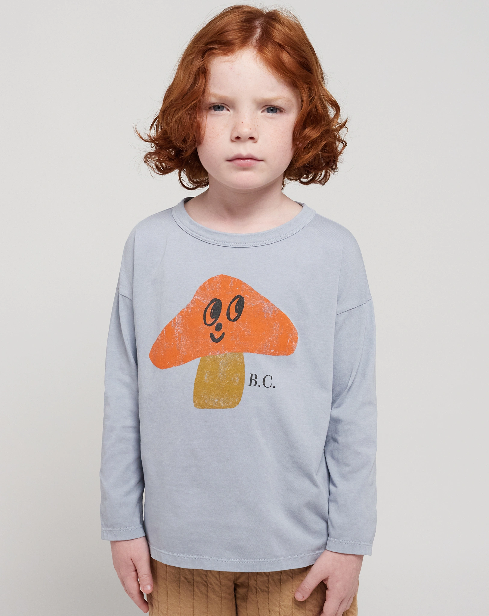 Langarmshirt MR. MUSHROOM in hellblau