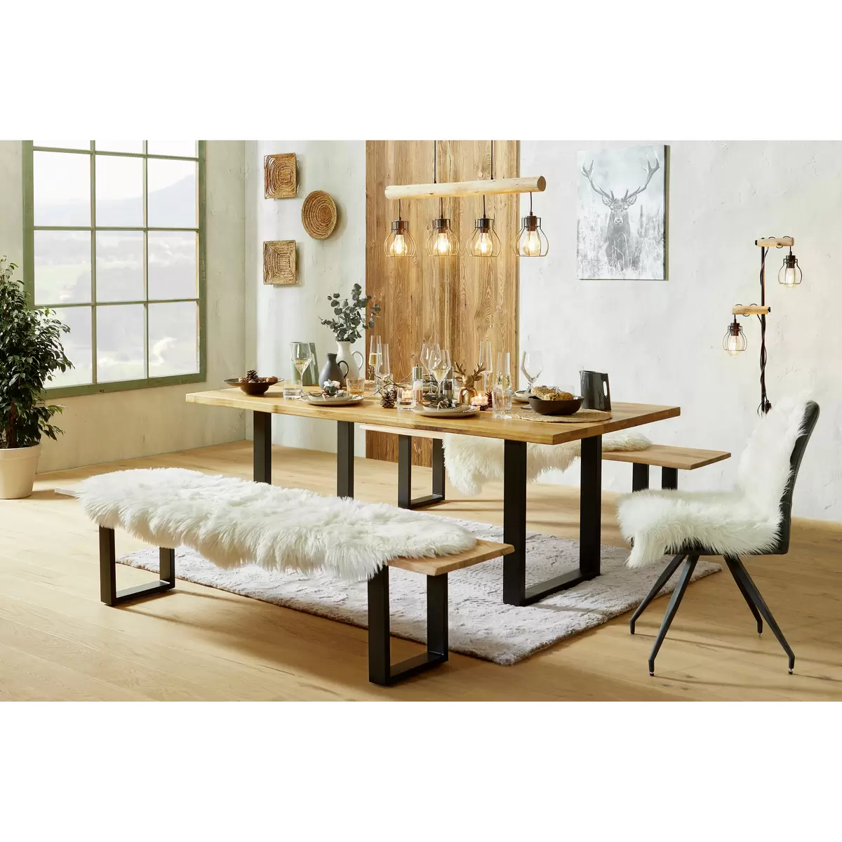 Whsikey Glasset 2er Jack James Wood Transparent