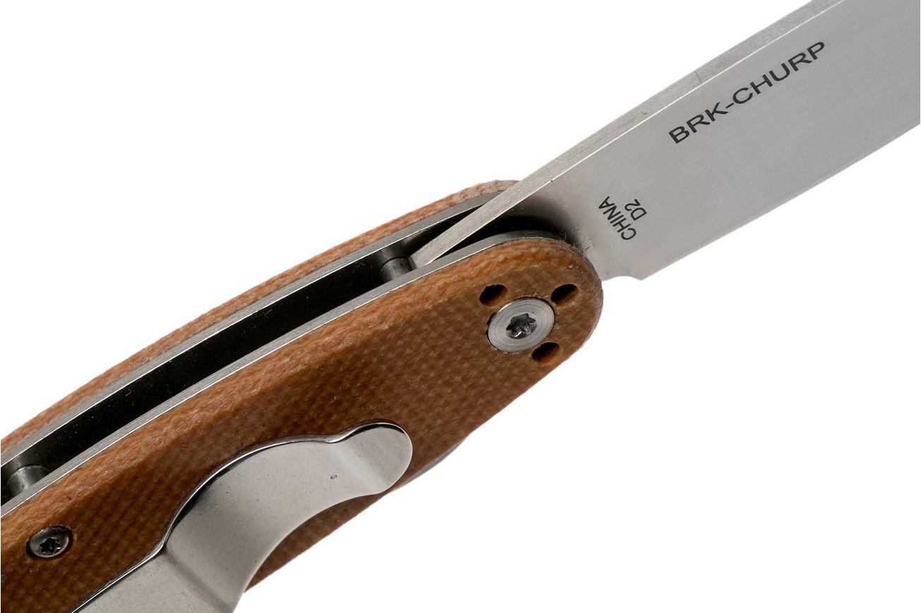 ESEE Churp EE-CH-02 D2, Brown Micarta zakmes