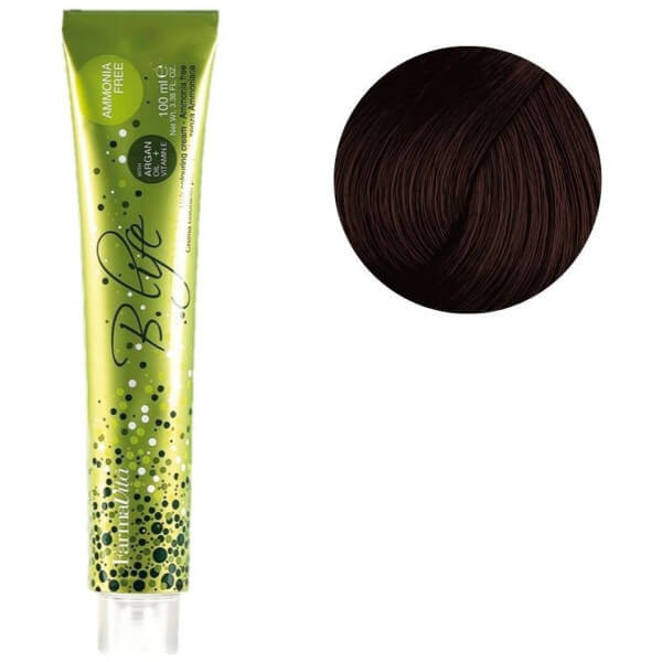 Coloration sans ammoniaque B.Life color 5.34 marron châtain clair doré cuivré Farmavita 100ML