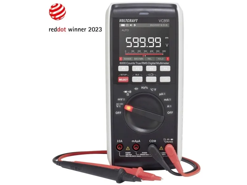 VOLTCRAFT VC891 Hånd-multimeter digital Datalogger CAT III 1000 V, CAT IV 600 V Visning (counts): 60000