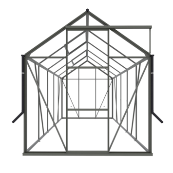 Royal Well Kate III kweekkas aluminium groengrijs 6,0 m²