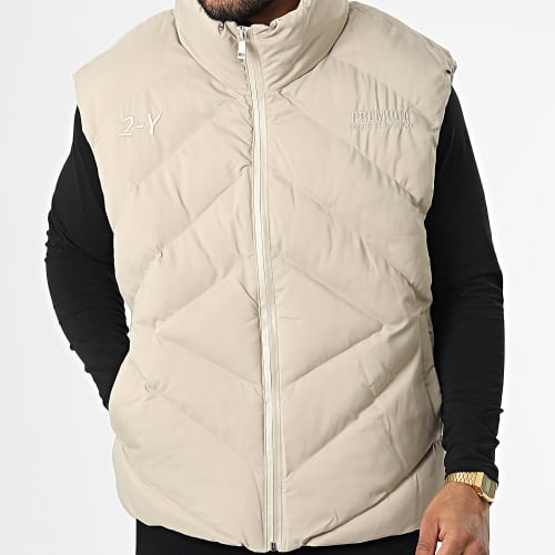 Doudoune Sans Manches MNT-10026 Beige