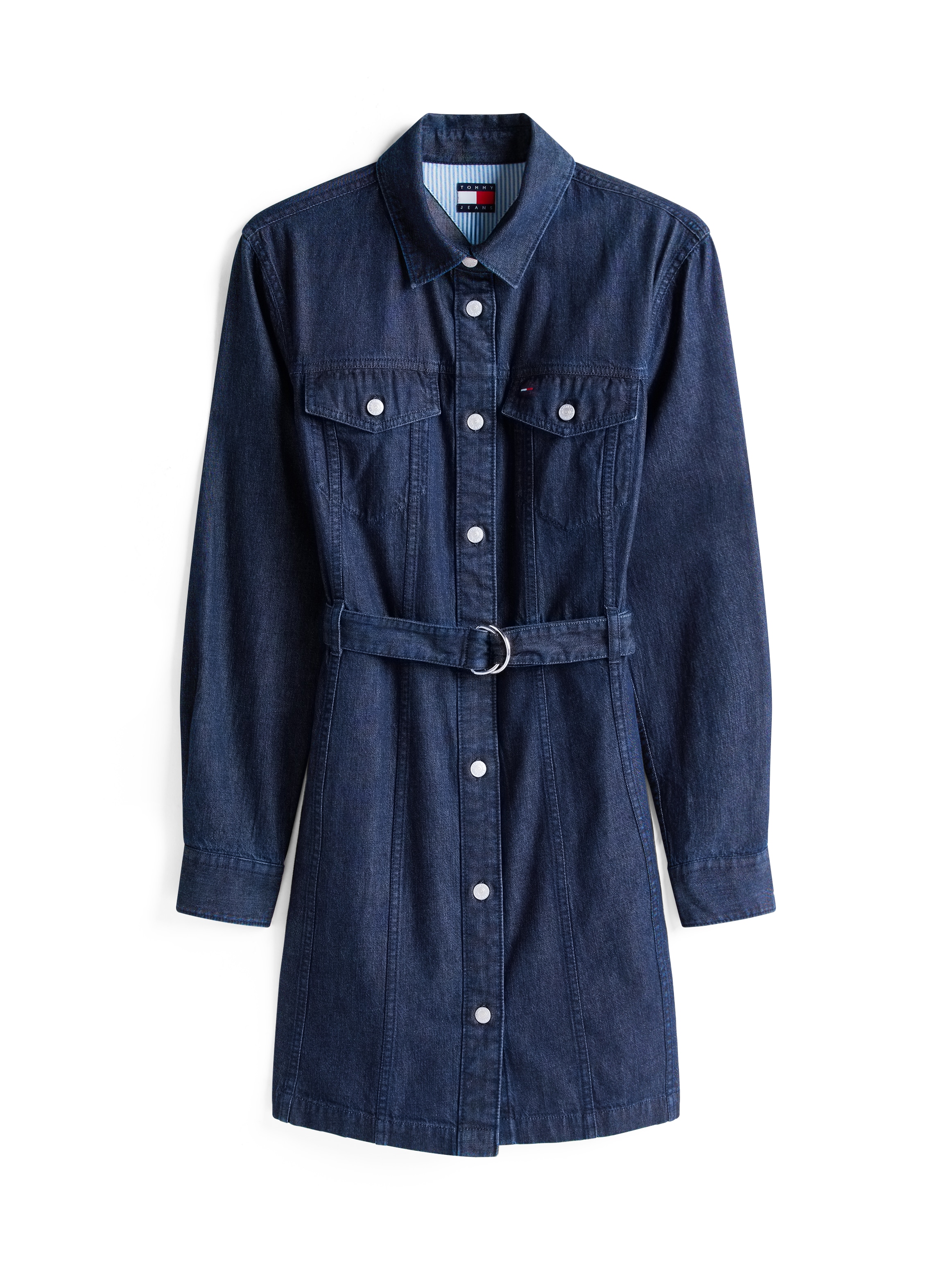 Tommy Jeans Jeanskleid »DENIM BELTED DRESS« Brusttaschen