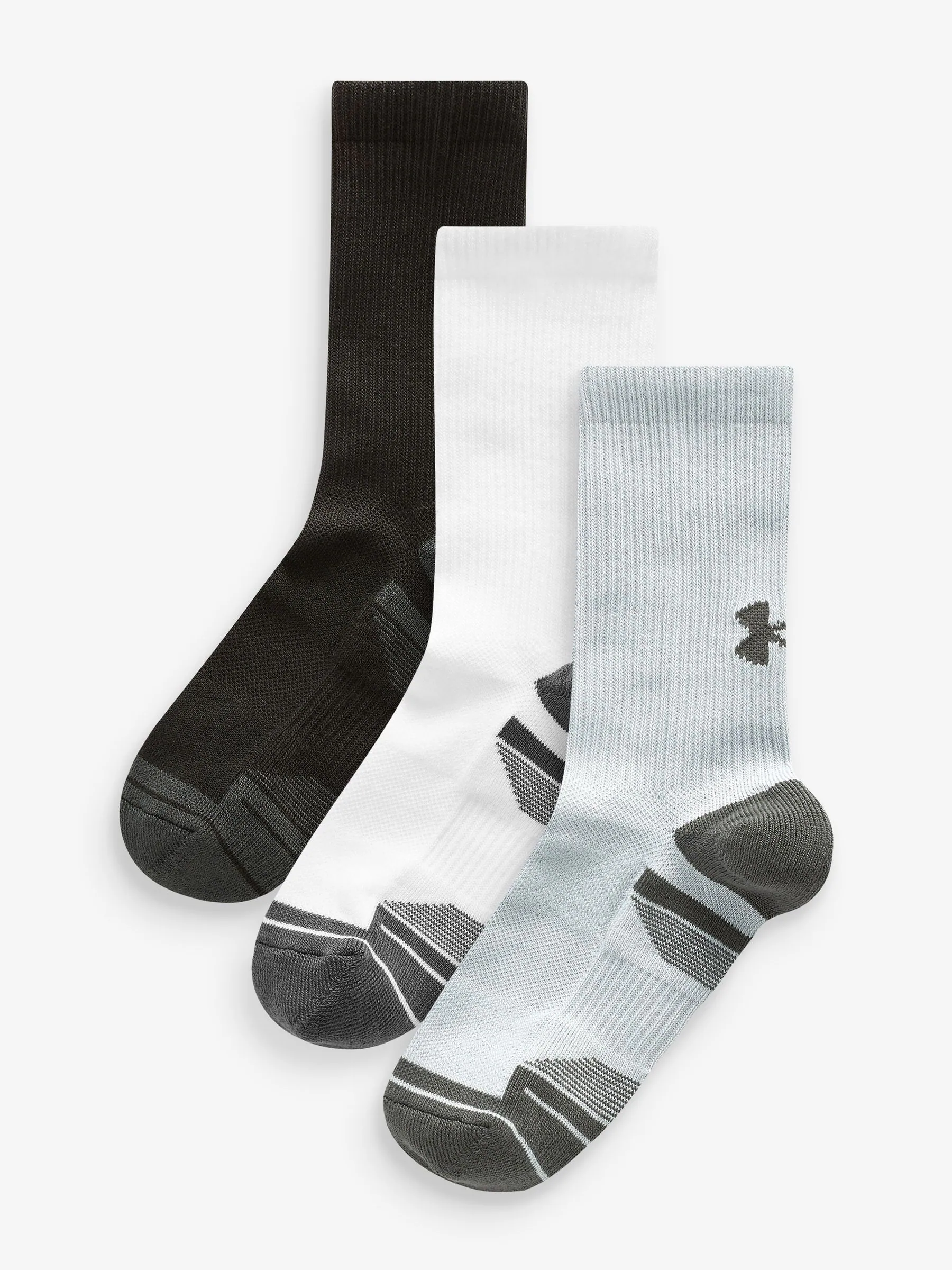 Grijs - Under Armour - Performance Tech set van 3 paar sokken