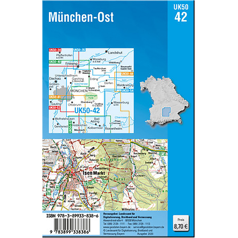 Landesamt Digitalisierung, Breitband, Vermessung UK 50-42 München Ost