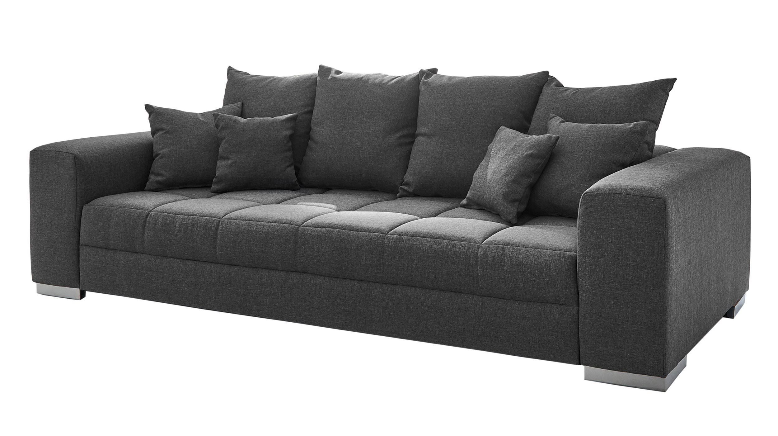 Big Sofa grau 254 cm