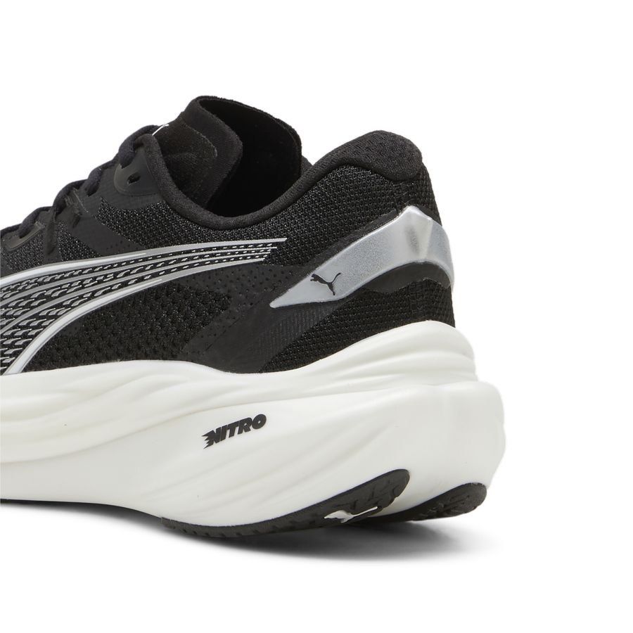 PUMA Chaussures de Running Deviate Nitro 3 - Noir/Blanc/Argenté Femme