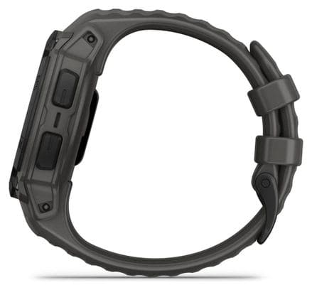 Montre GPS Garmin Instinct E - 40 mm Noir avec Bracelet en Silicone Gris Charcoal