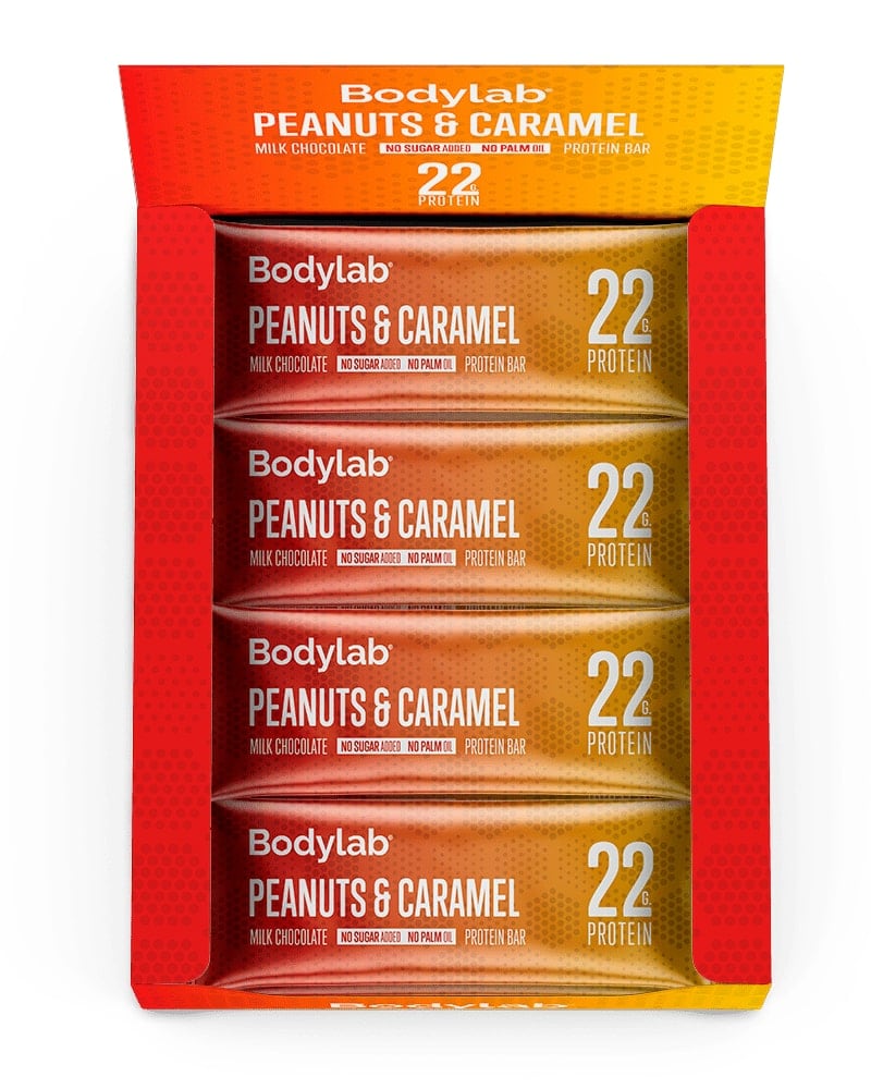 Bodylab Protein Bar Caramel &amp; Peanuts 12x65g