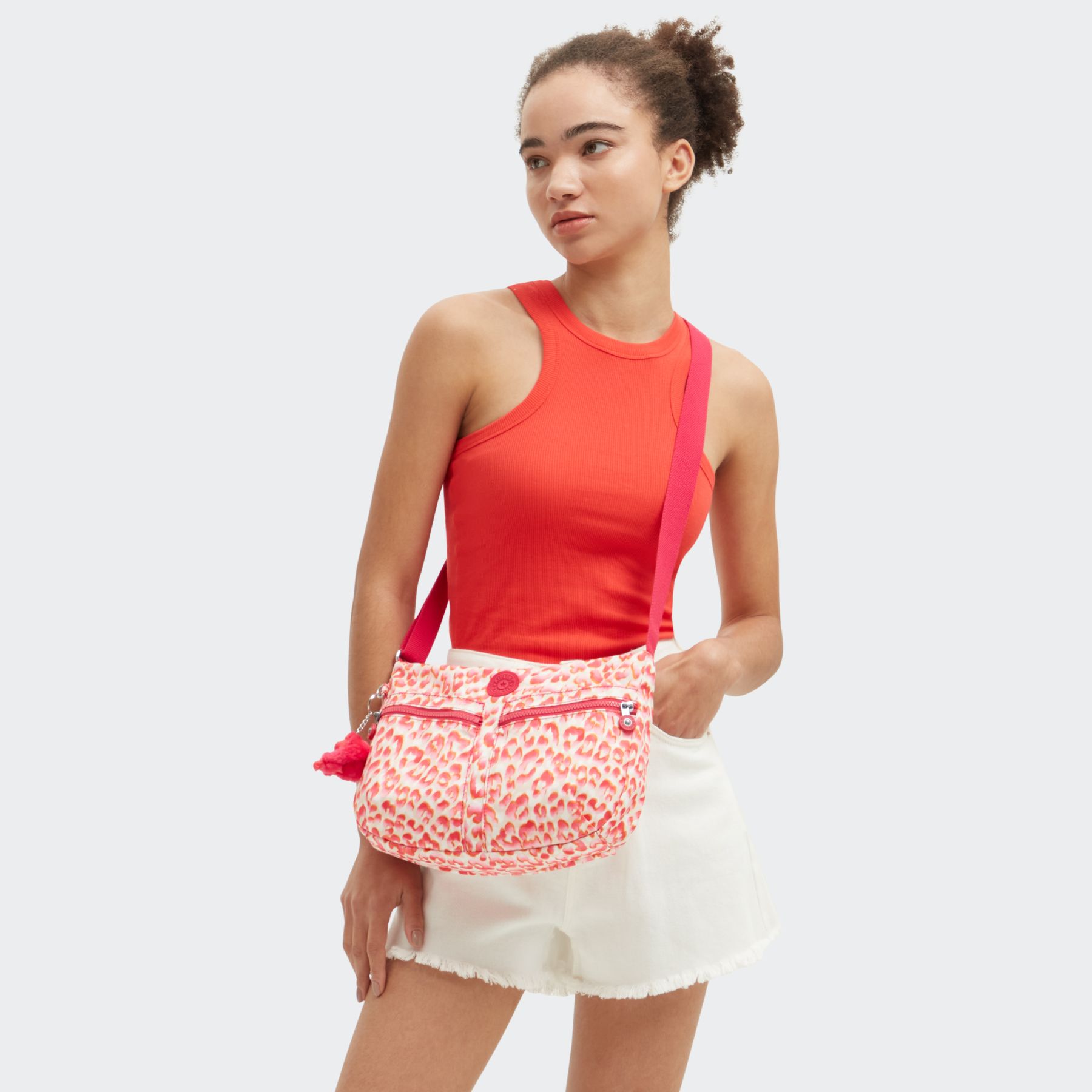 IZELLAH Sac Épaule à Bandoulière Taille Moyenne  - Latin Cheetah