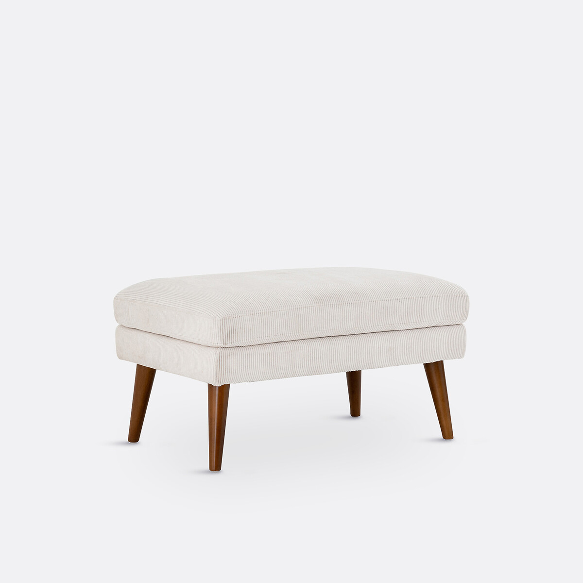 LA REDOUTE INTERIEURS<br>Puff com nervuras de veludo, Séméon
