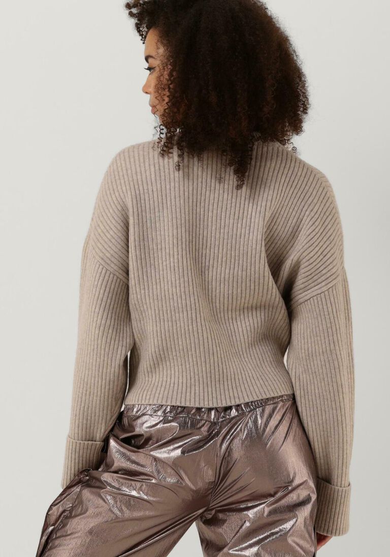 CO\\'COUTURE zand co'couture trui row box knit o-knit
