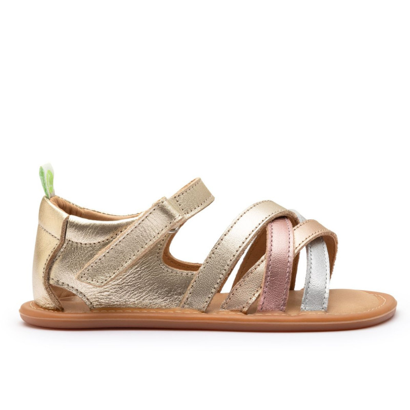 Tip Toey Joey Tip Toey Joey Primeiros Criss Cross Champagne Metalic Salmon Rose Gold