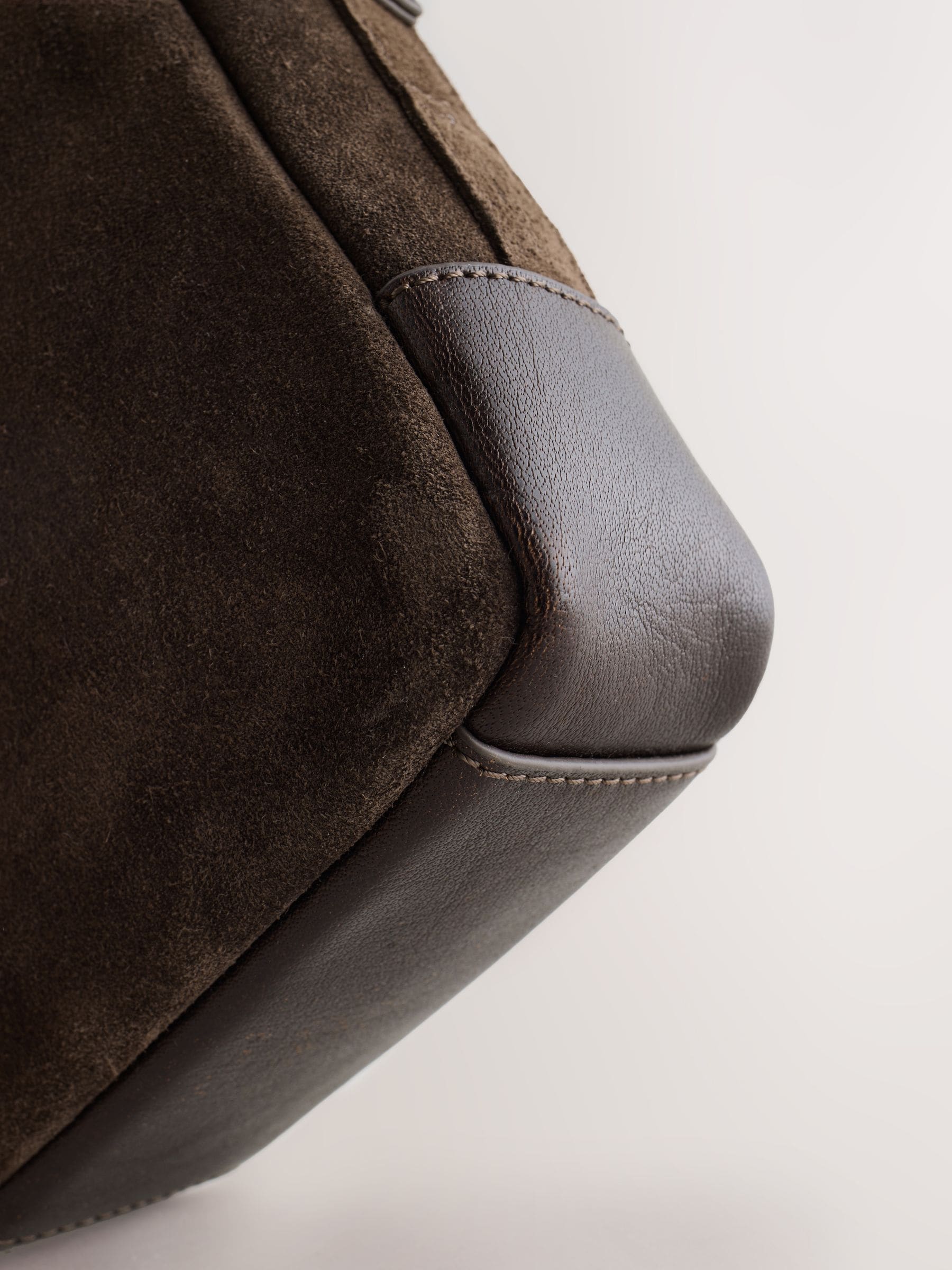 Chocoladebruin - Suède crossbodytas