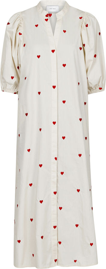 Neo Noir Verossa Hearts Dress Creme