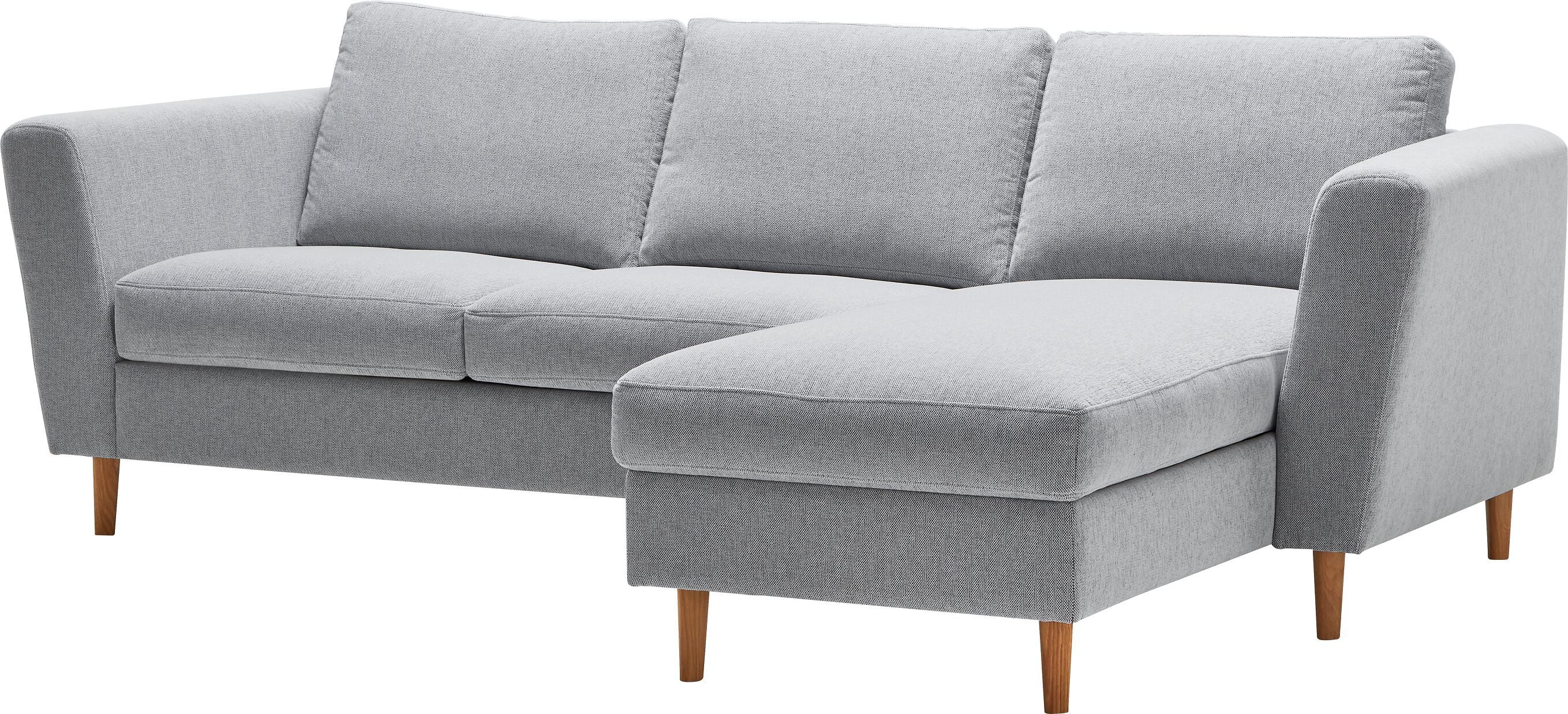 DIENER Ecksofa - Weiss / Schwarz / B: 235.0 cm x T: 156.0 cm x H: 81.0 cm