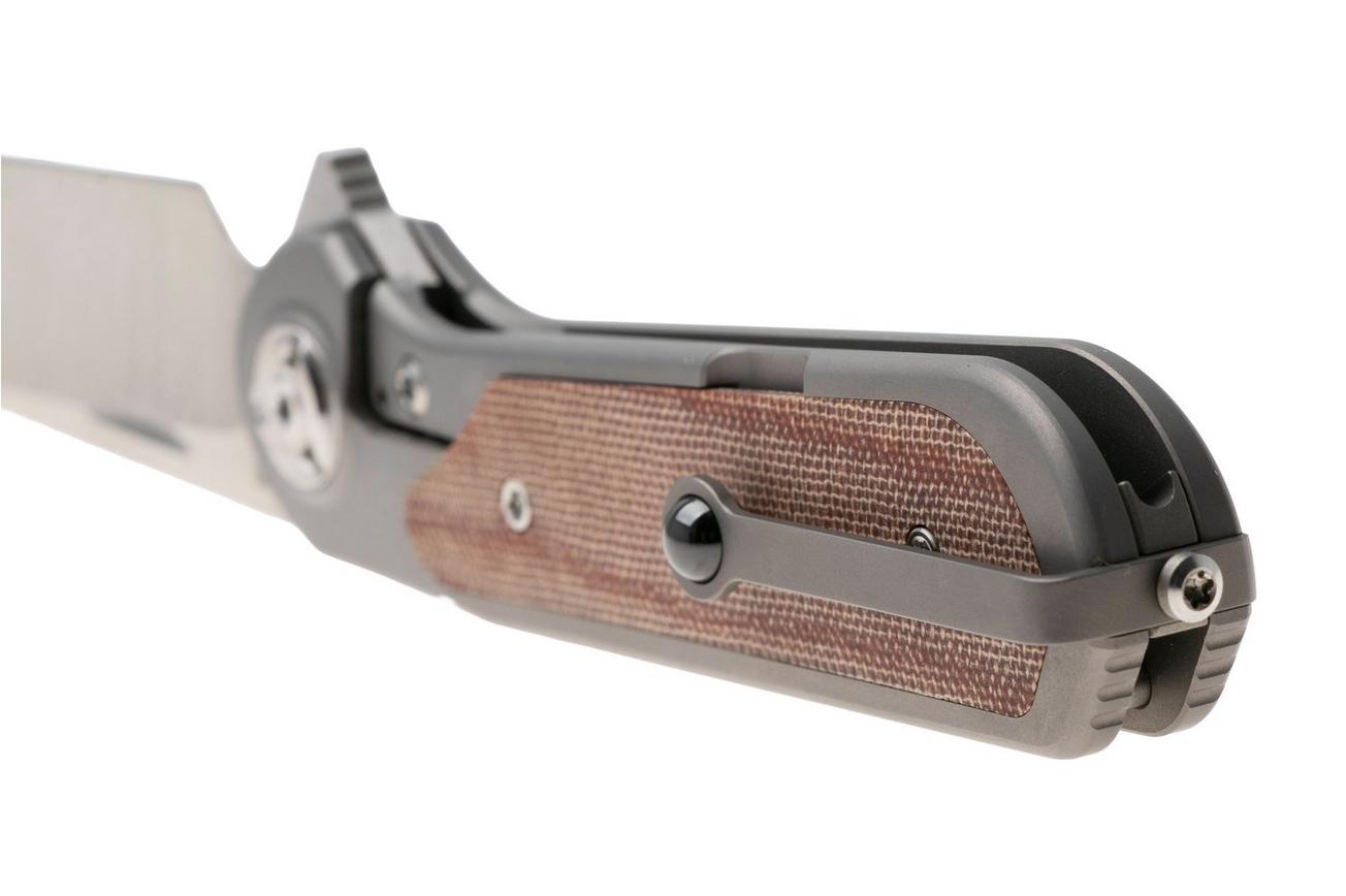 Liong Mah Zulu Brown Canvas Micarta zakmes
