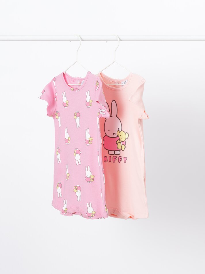 Conjunto com 2 pijamas estampados da Miffy - Laranja Claro