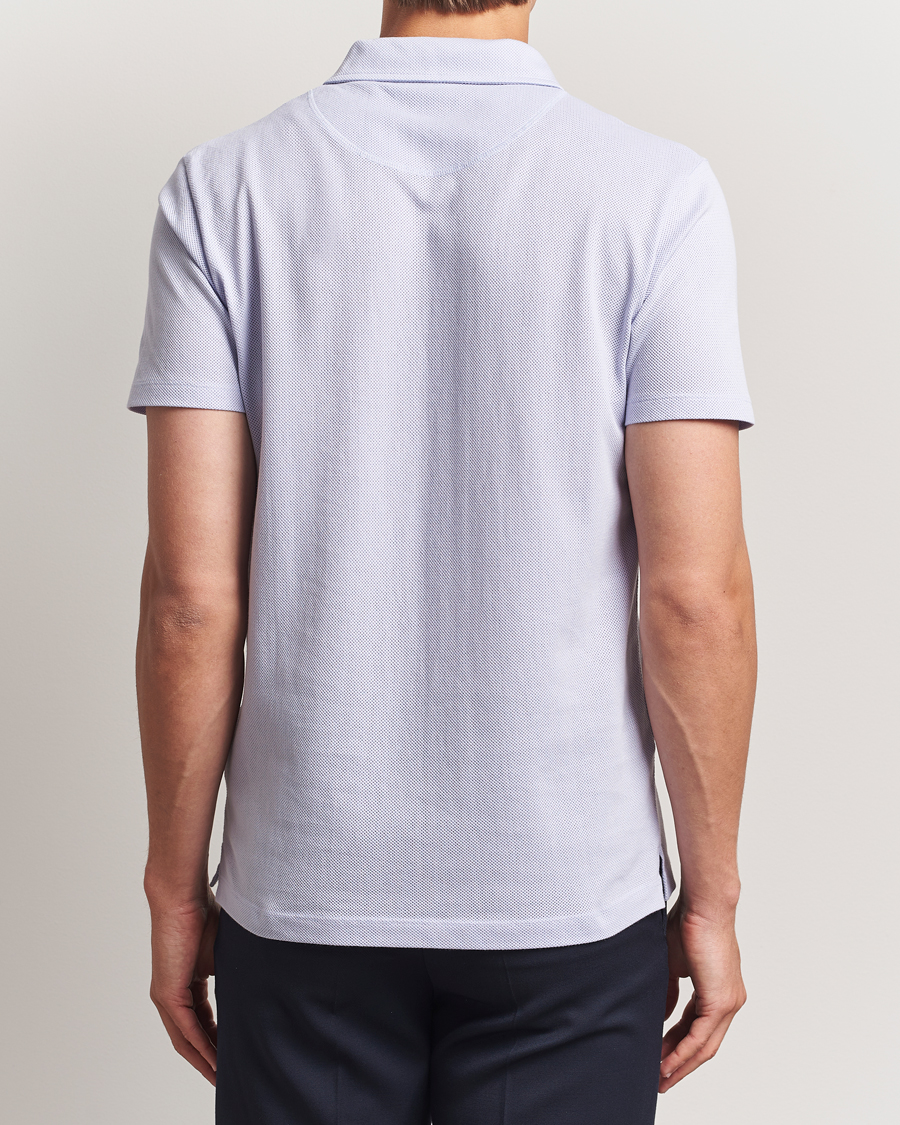Sunspel Riviera Polo Shirt Pale Lilac
