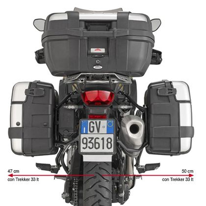 Support valises Givi Monokey à liaison rapide