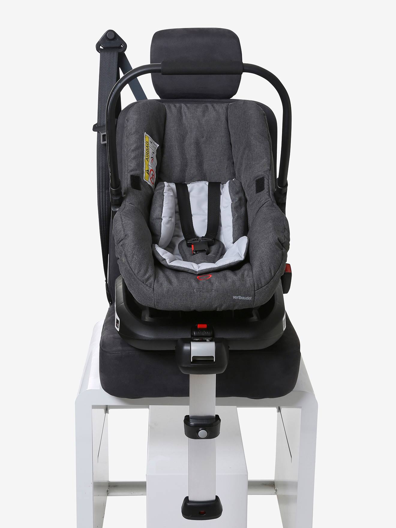 Base Isofix para alcofas Triocity+ e Bicity+ VERTBAUDET tamanho médio preta