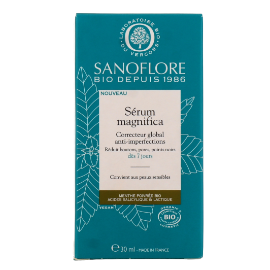 Sanoflore Magnifica sérum anti imperfections - Effet peeling