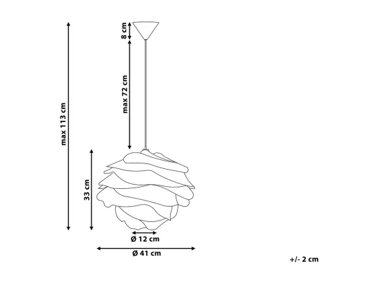Lampe suspension NILE Blanc
