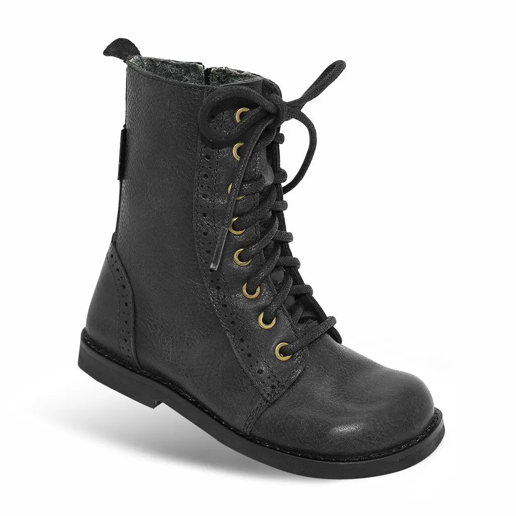 KINDER - Schnürstiefel RACER TEX schwarz