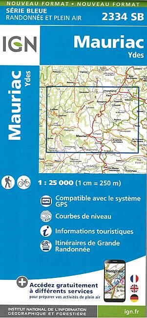 IGN - 2334 SB MAURIAC YDES 1 25 000
