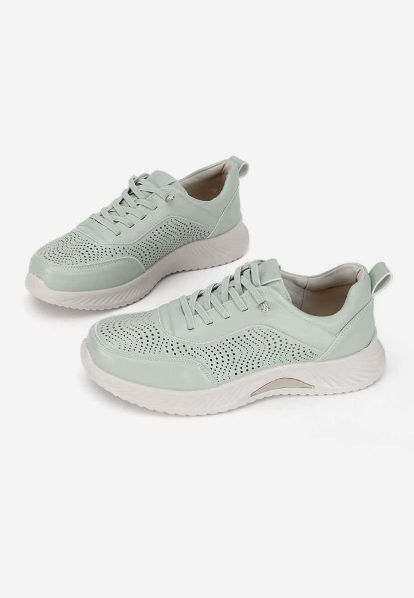 Baskets pour femme vert Azurra