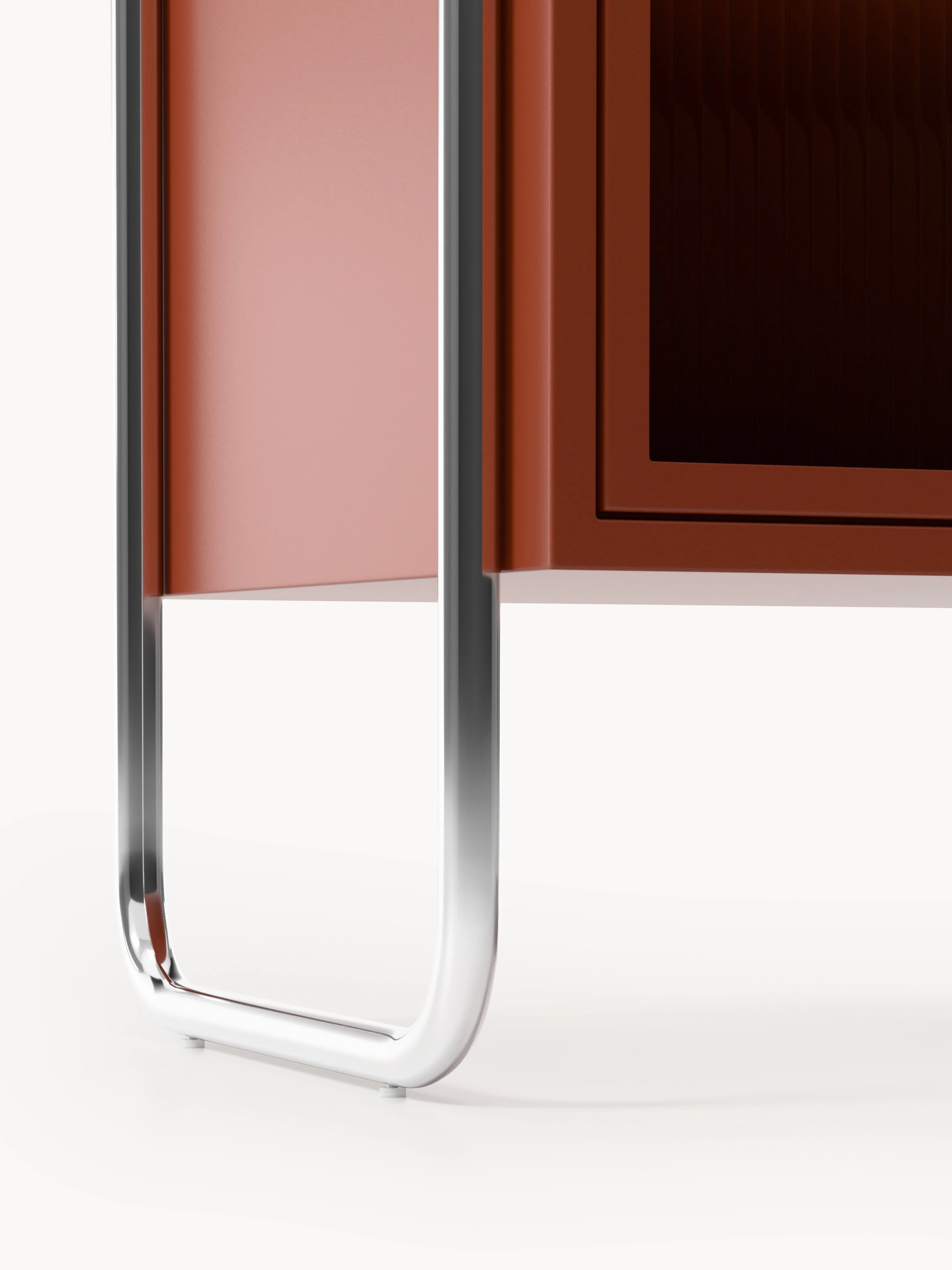 Metalen dressoir Robyn met glazen front