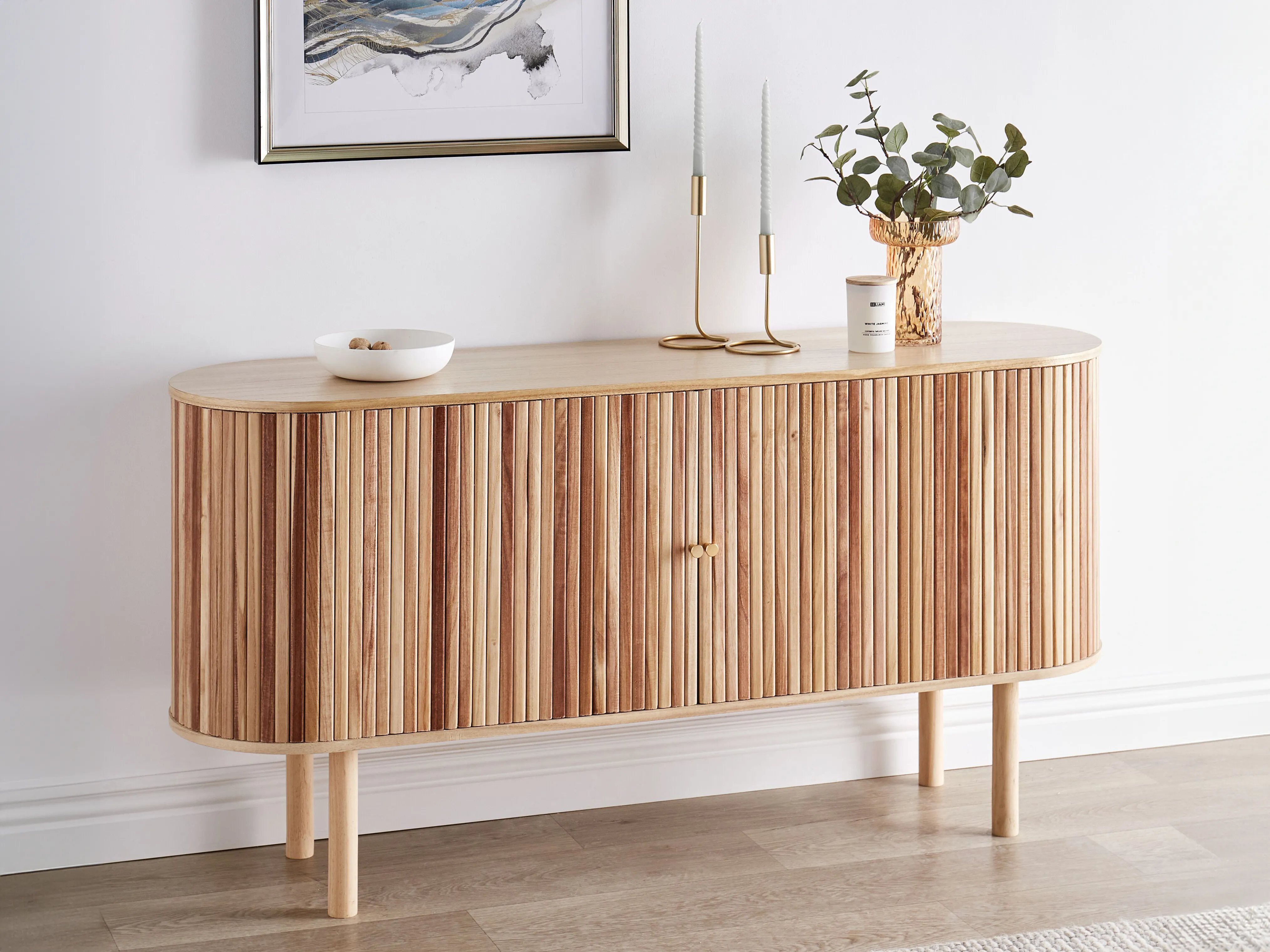 Kast MANARA Paulowniahout Lichtbruin