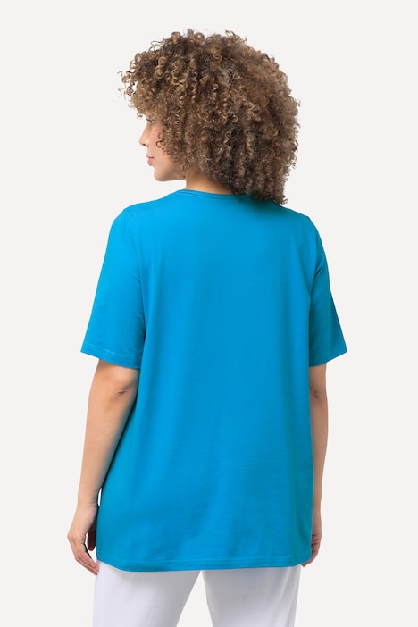 T-Shirt, A-Linie, Carree-Ausschnitt, Halbarm