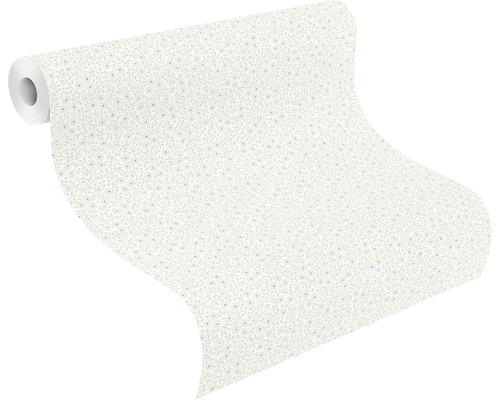 Vliesbehang 253146 Bambino XIX bloemenblauw