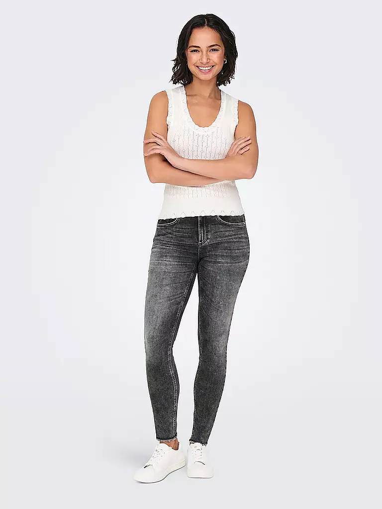 ONLY Jeans Skinny Fit 7/8 ONLBLUSH grau