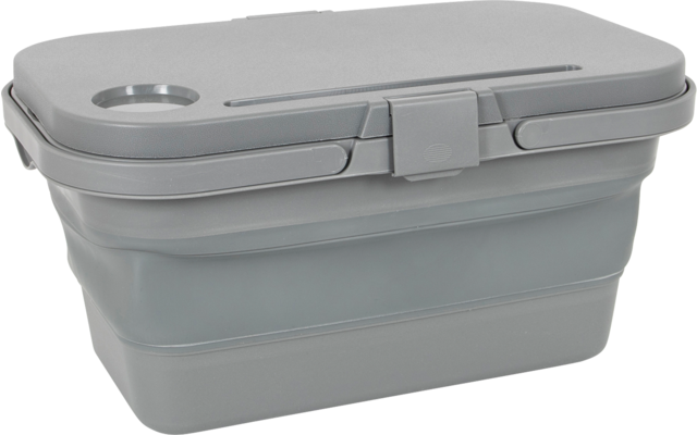 Bo-Camp faltbarer Korb grau 17 Liter