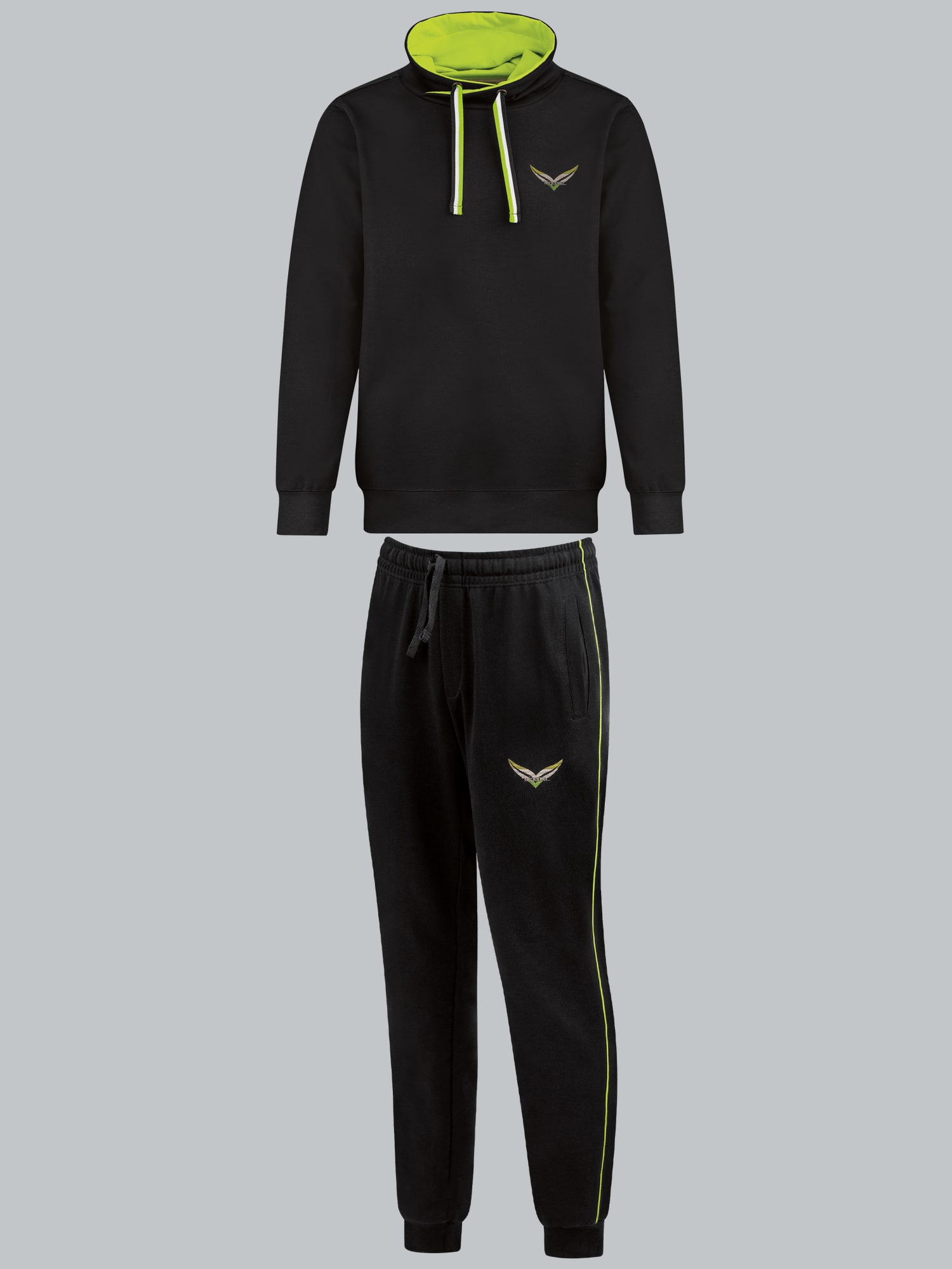 Modischer Jogginganzug Schwarz
